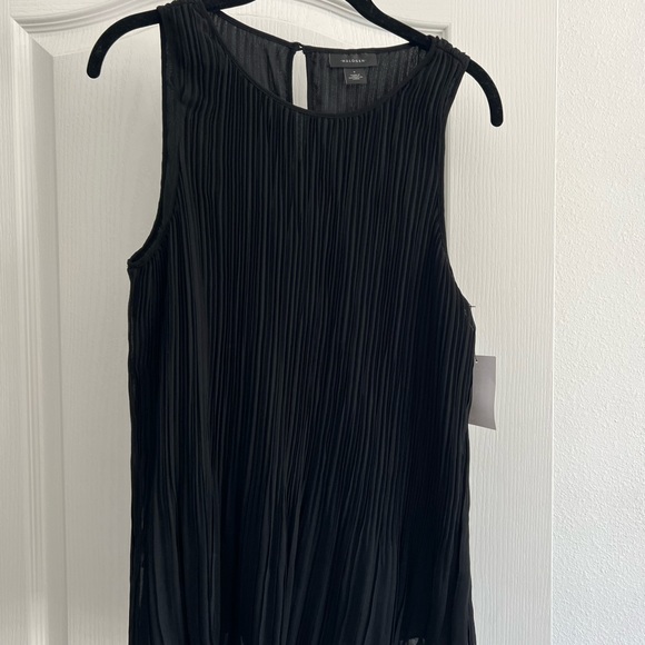 Halogen Sleeveless Pleated Georgette Top SZ S - Picture 2 of 5